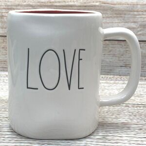 Rae Dunn "LOVE" Mug White Red Artisan‎ Collection By Magenta Unused